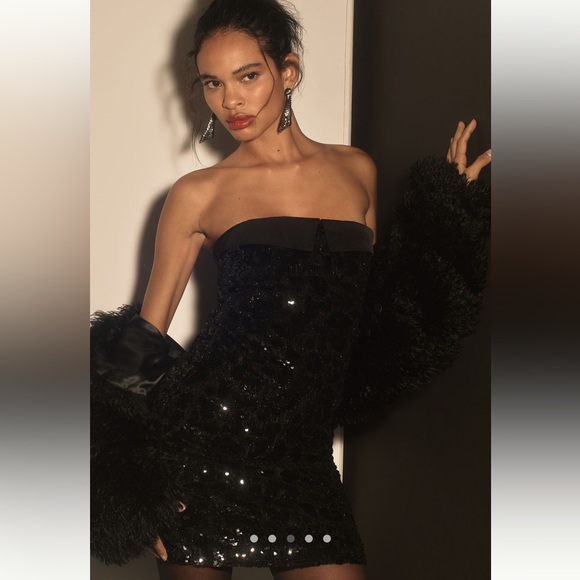 BNWT Le Superbe Nominee Tux Mini Dress Black size 6 - Picture 5 of 8